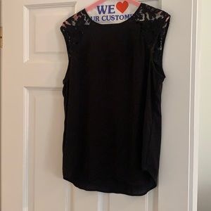 JCrew black silk blouse, size 8